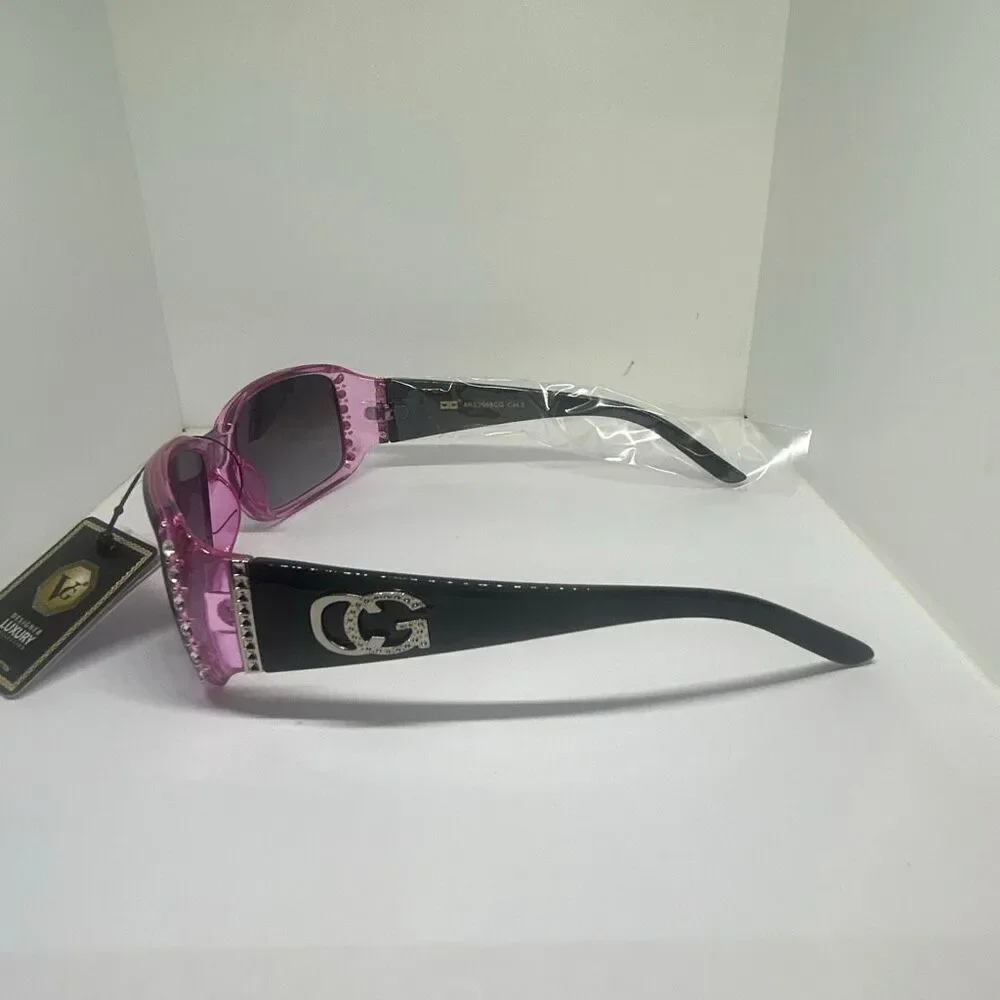 VG Designer Luxury Sunglasses Rhinestone Accent UV400 Protection